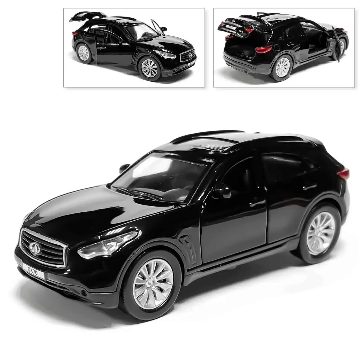 Infinity QX70 Metal Model Diecast Car Scale, Collectible Toy Cars