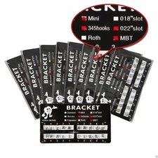YOKA Dental Orthodontic Metal Brackets Mini Standard Roth MBT 022 018 345 Hooks