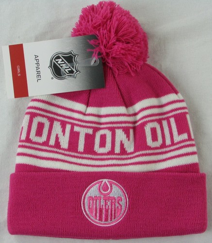 Edmonton Oilers NHL Girl's Pink Pom Pom 
