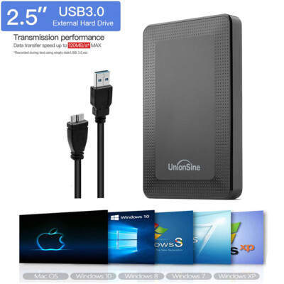 Portable Externe Festplatte 2,5 Zoll Extended Memory HDD, USB-B 3.0 ...