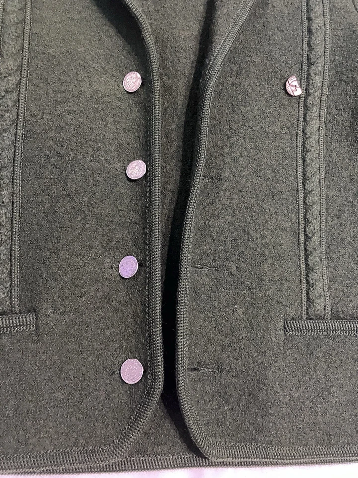 Giesswein Tirol Lana Verde Oliva Chaqueta Mujer Talla 14 (No Talla US)  Foto 2 de 4