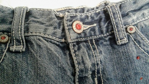 Pumpkin Patch Girls Denim Jean shorts Size 7 Adjustable waist 20". - Picture 4 of 9