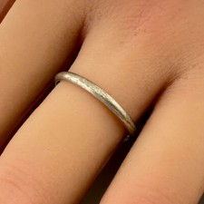 Vintage 925 Sterling Silver Thin Band Ring Size 9 1.2g 