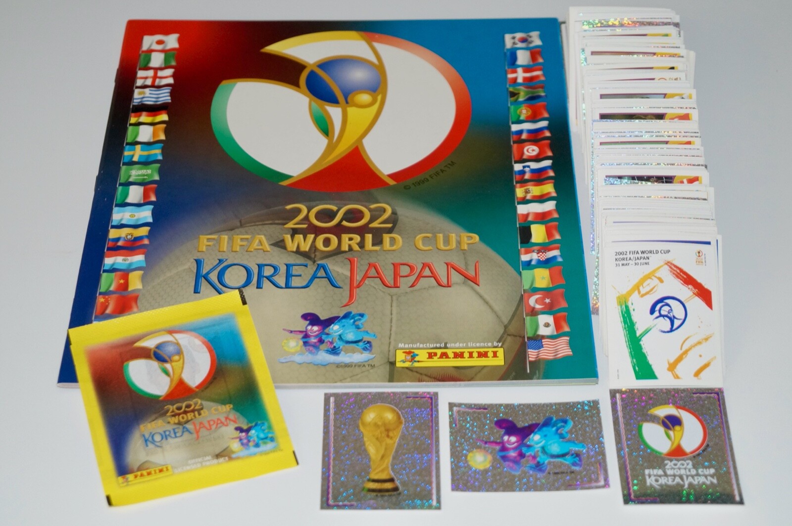 Lot De 4 Cartes Panini - Coupe Du Monde 1998 & 2002 - Équipe Du Japon - Originales