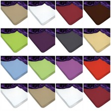  Spannbettlaken Betttuch Bettlacken Jersey 7 Größen 26 Farben Öko-Tex Kostenlos