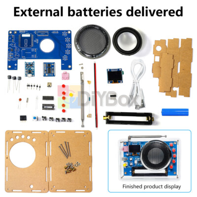 87-108MHz DIY FM Radio Electronic Kit Adjustable Frequency DIY Soldering Project