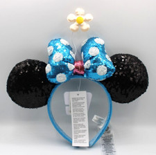 Disney Parks Sequins Polka Dot Bow Daisy Minnie Mouse Ears Headband