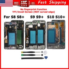 For Samsung Galaxy S8 S9 S10 Plus Incell/TFT LCD Display Touch Digitizer Frame