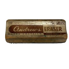 Vintage Chalkboard Andrews Eraser Weber Costello Chicago Heights