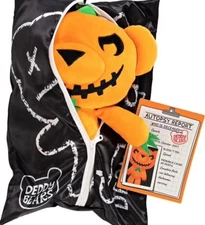 Deddy Bears Series #1 Body Bag “Squash” 12 in Plush Autopsy Record New In Bag