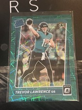 2021 Panini Donruss Optic Rated Rookie Trevor Lawrence #201 Teal Velocity SSP