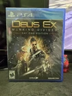 NEW Deus Ex Mankind Divided Day One PS4 PlayStation 4 Complete CIB VIDEO GAME