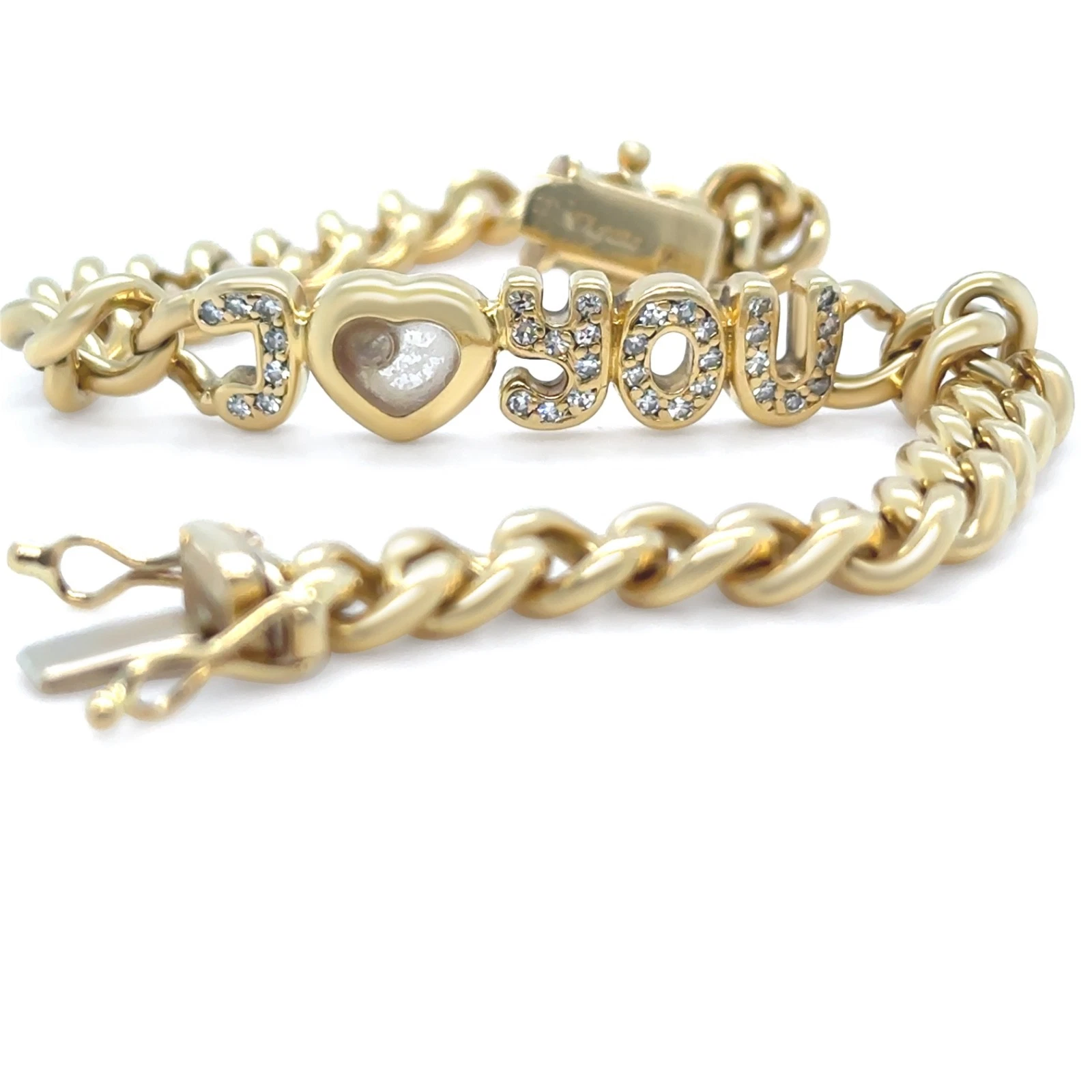 Chopard — Authentic Chopard 18ct Yellow Gold Diamond Bracelet - 26.74g RRP $38,000*