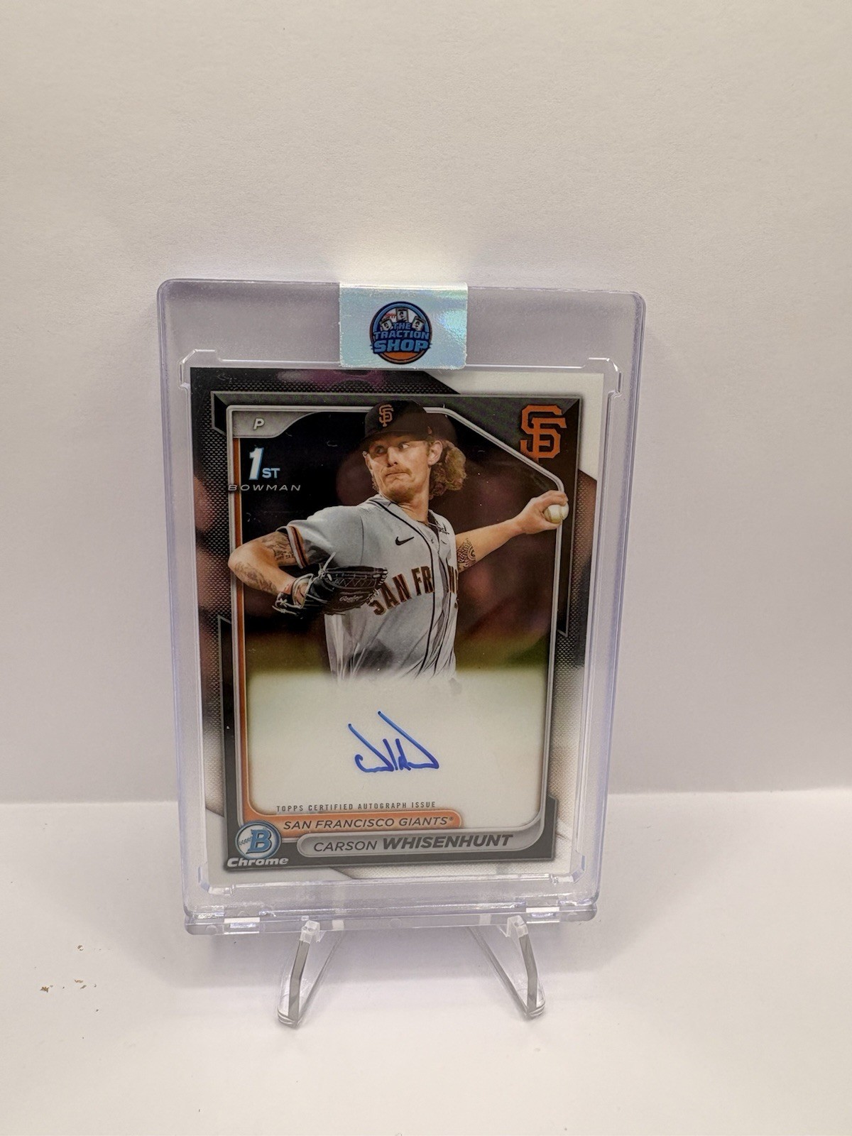 Topps 2024 Bowman Chrome Prospect Autographs Carson Whisenhunt Rookie #CPA-CW