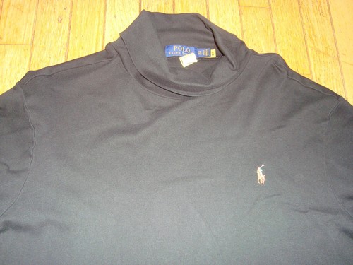 POLO RALPH LAUREN MENS LONGSLEEVES BLACK TURTLE NECK SHIRT SIZE XL HARDLY WORN! - Picture 4 of 10
