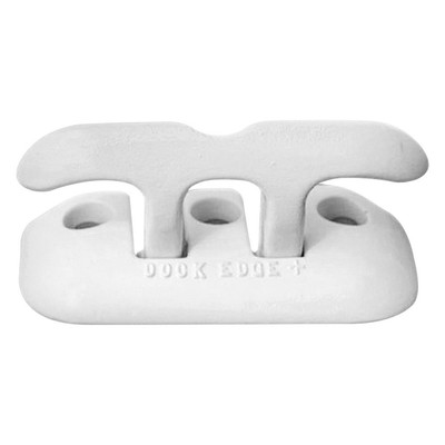 Dock Edge Flip-Up 8'' L White Powder Coated Aluminum Almag 35 Dock Cleat