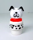 Vintage 1970s Fisher Price Little People Fire Station Dalmation Dog