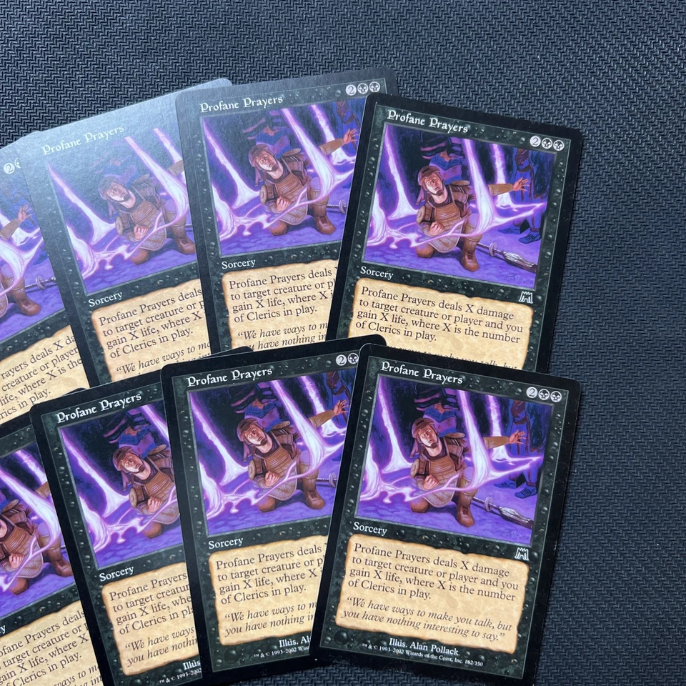Profane Prayers Onslaught Magic The Gathering Mtg Playset Black Card 8 - Image 4 of 4