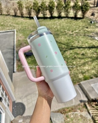 Starbucks x Stanley Pink Green Sakura Tumbler Dreamy Spring Taiwan