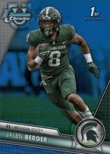 2023 Bowman University Chrome #121 Jalen Berger Blue Refractor #/199