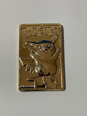 1999 gold pokemon card pikachu Pokemon 23K Gold Plated Limited Edition Trading Card Pikachu, 1999 Nintendo