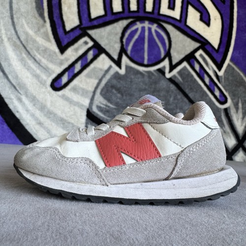 Size 10c - New Balance 237 Toddler Sneakers Cream Tan Orange IH237PK1 Toddler