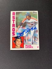 Frank LaCorte Signed 1984 Topps #301 Card Houston Astros Autograph COA