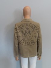 CHRISTIAN DIOR Beige Cotton 'L'Union Fait la Force' Worker Jacket F 38/US 6