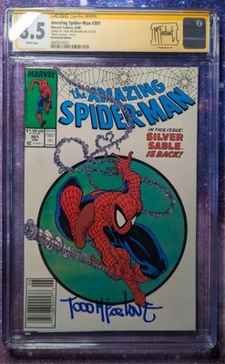 Amazing Spider-Man #301 Mark Jewelers CGC 8.5 Full McFarlane Signature WP