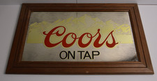 Vintage Adolph Coors On Tap Bar Mirror Framed...
