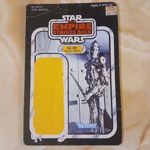 Empire Strikes Back IG-88 Original Cardback 32A 1980 Blister Card hanger hole