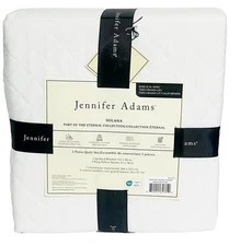 Home By Jennifer Adams Solana Diamond 3-piece Quilt Set King/Cal King - WHITE
