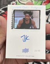 2021 Upper Deck Exquisite Jonathan Kuminga AUTO Rookie /49 Goodwin Champions