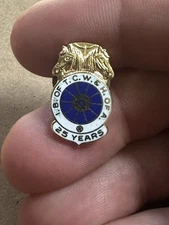 IB of TCW& H of A 25 years Lapel Pin Badge Hat Jacket Vest K544