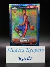 2025 Topps Chrome Basketball RC RON HOLLAND II #133~DETRIOT