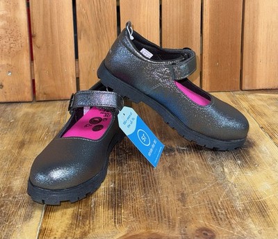 Stride Rite 360 Girls Wednesday Mary Jane Shoes Pewter Sz 13M