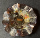 Vintage Northwood Amethyst Carnival Glass Fruit and Flowers Bowl No Chips/cracks