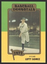 Lefty Gomez #129b 1980-87 SSPC HOF New York Yankees