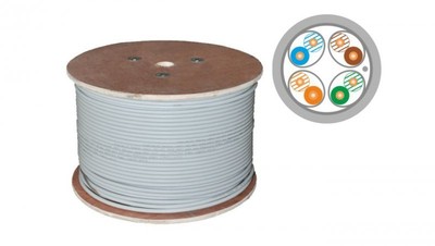 Kabel F/FTP kat.6A B2ca LSOH 4x2x23AWG (10Gb/s) ALANTEC /500m/ KIFF6ALSOH500B