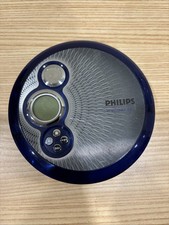 Philips Portable CD Player AX2412 45 Second ESP, Lenticular Cover, Blue - Tested