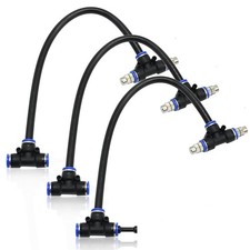 Brass Misting Nozzles Tee 3 Pack, 12 inch Built in Hose Misting Sprayer 360 176