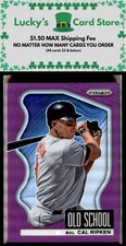 2022 Panini Prizm #OS-5 Cal Ripken Old School Purple Prizm