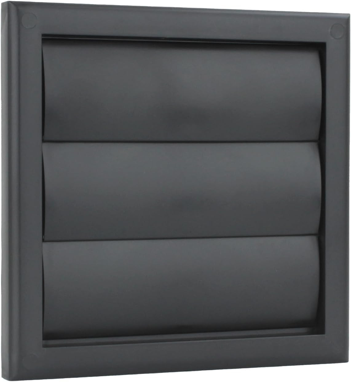 Vents 100Mm Black External Gravity Vent Grille – 155X155Mm Diameter outside Wall