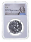 PF68 1962 Proof Franklin Half Dollar NGC Graded - White Coin Spot Free PR *6275