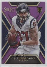 2014 Panini Select Rookies Purple Prizm /25 CJ Fiedorowicz #186 0f6