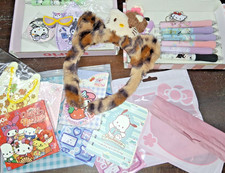 Huge NEW Hello Kitty Sanrio Lot Kawaii Hair Stickers Paper Mask Bundle Pens
