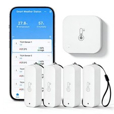 WiFi Hygrometer Thermometer Indoor Outdoor: Smart Temperature and Humidity Se...