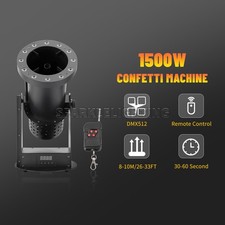 PAIDUN 1500W LED Confetti Machine Cannon Blaster DMX512 Colorful Stage Effect