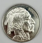 Indian Head Buffalo Round One Troy Ounce PURE .999 Beautiful Silver