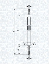 Glühkerze MAGNETI MARELLI 062900082304 für ACCORD HONDA CR CU 11V M10X1,25 8 IX
